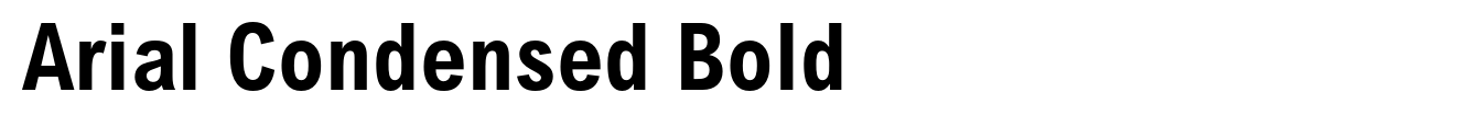 Arial Condensed Bold image